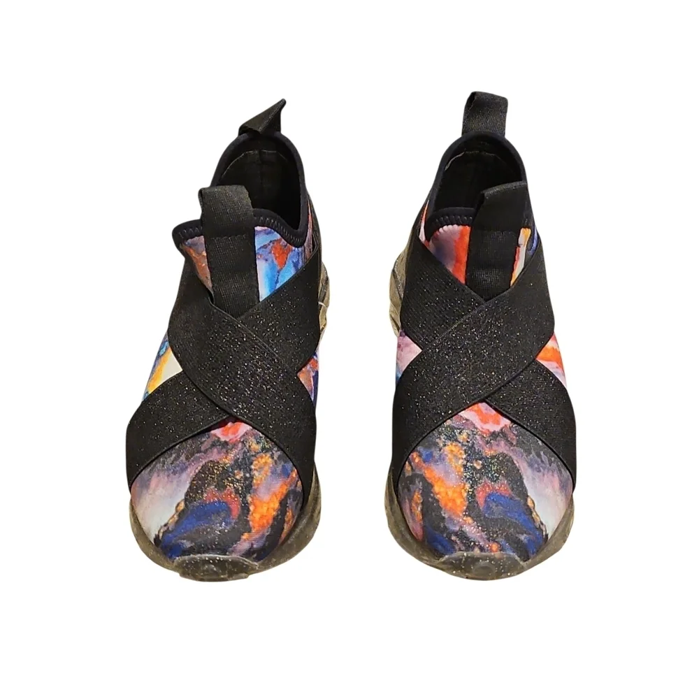 Steve Madden Cryme Black/Multicolor Slip-On Sneakers